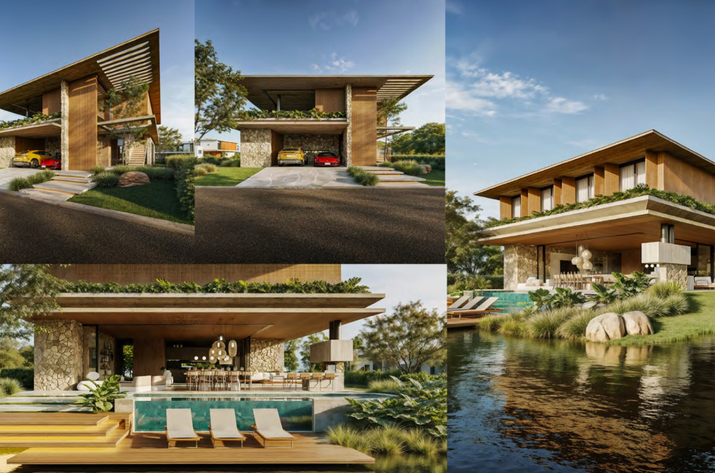 Casas-modelo no litoral gaúcho combinam sofisticação e materiais resistentes ao clima e à maresi