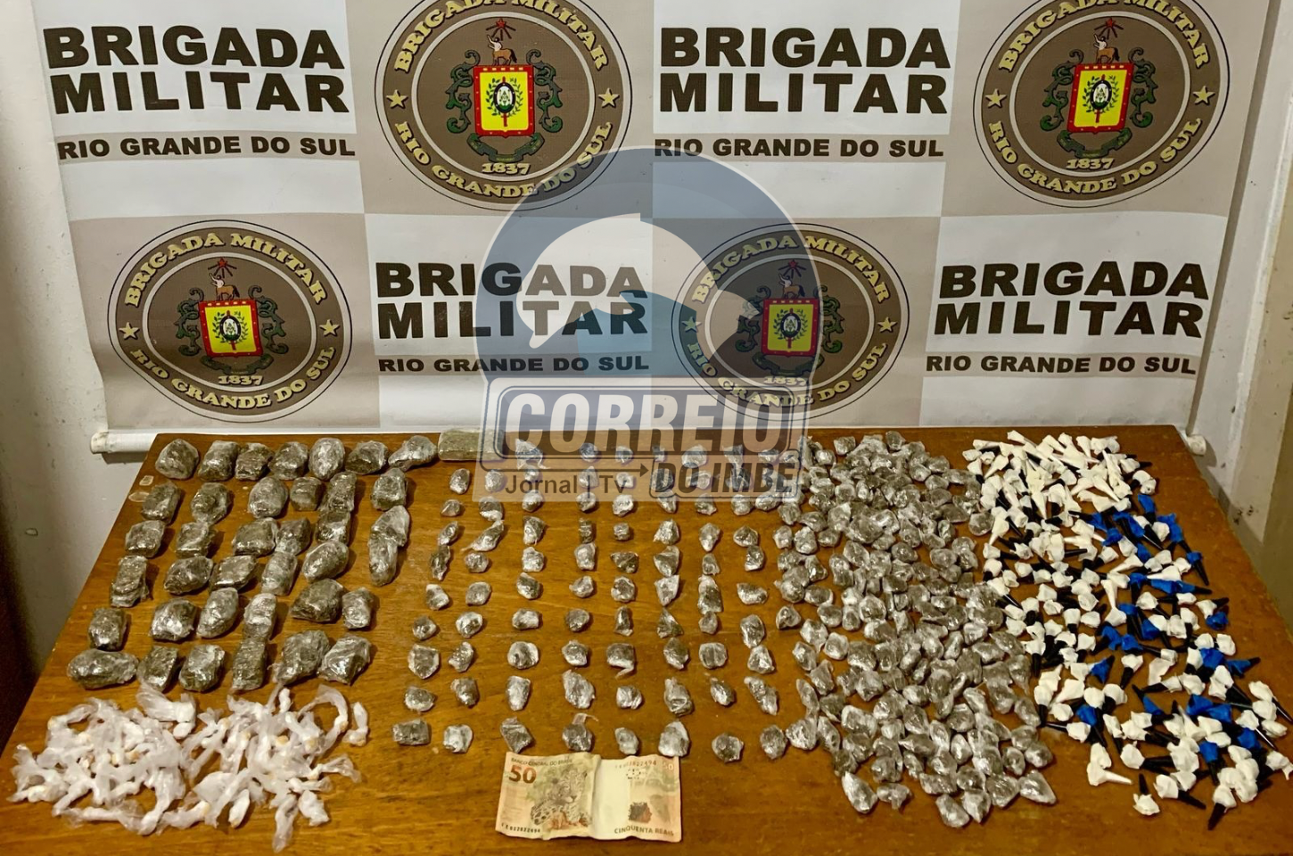 Força Tática prende homem com mais de 490 porções de drogas em Cidreira