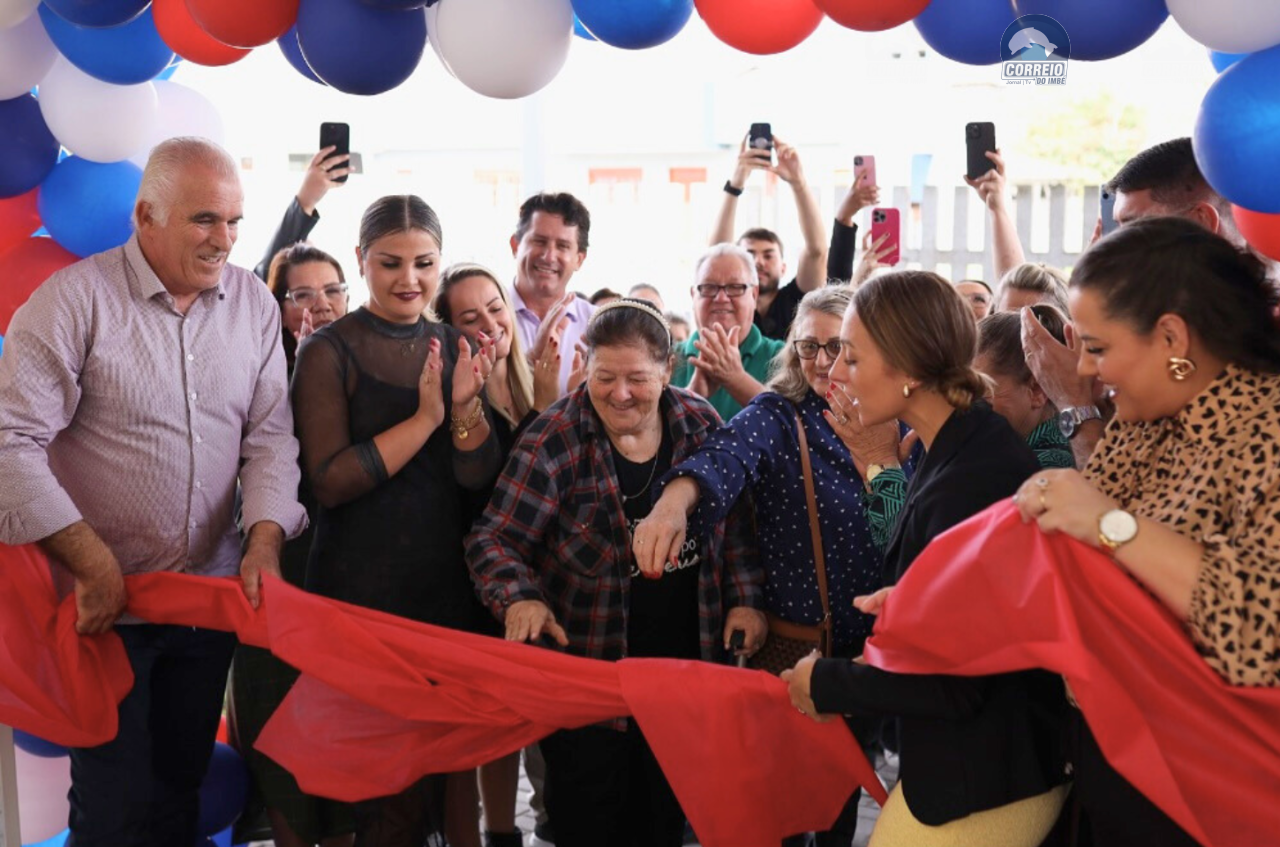 A nova Escola Municipal Professora Mara Bassani é inaugurada em Capão Novo