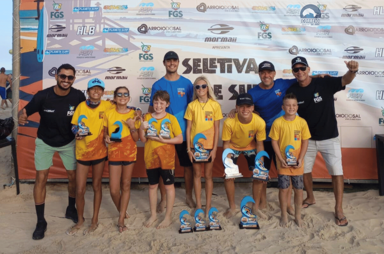 Alunos do Sesc Torres representam o Rio Grande do Sul no maior evento de base do surfe brasileiro