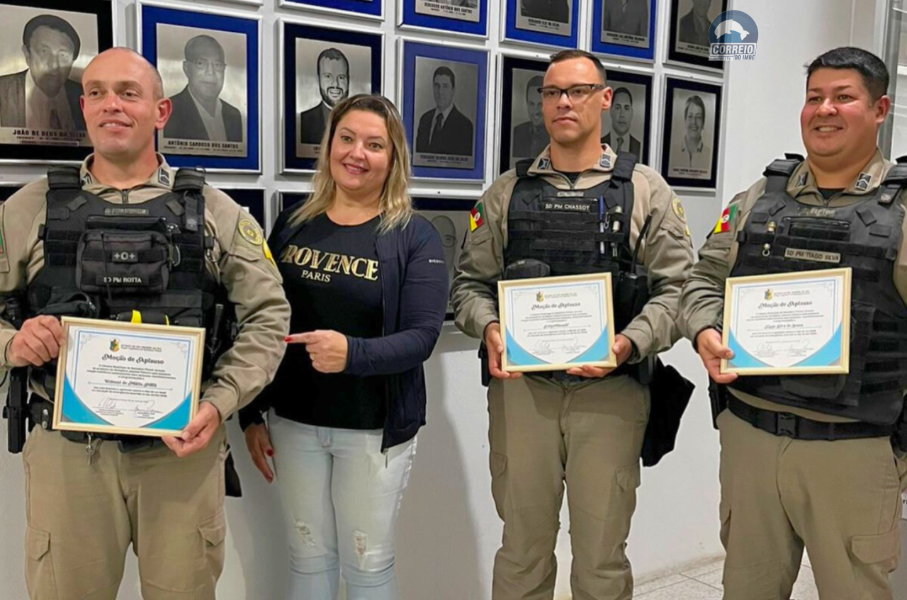 Brigada Militar é homenageada na Câmara de Vereadores de Balneário Pinhal