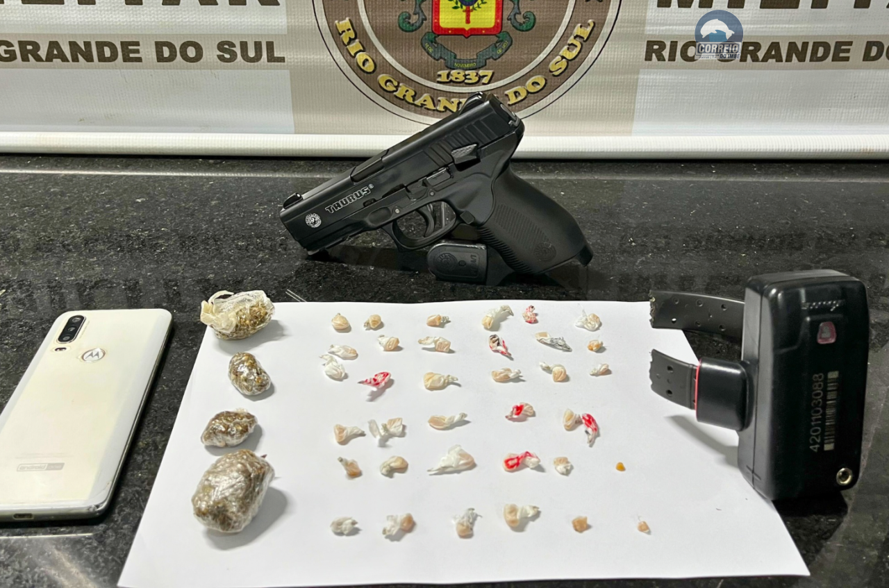 Foragido é Capturado pela Força Tática com Drogas e Produtos de Furto em Tramandaí