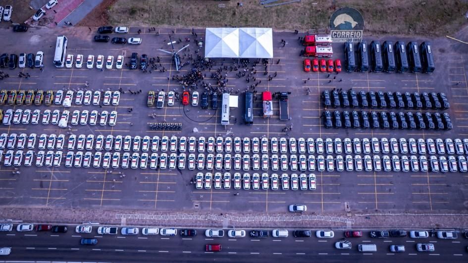 Governo do Estado entrega 280 viaturas, helicóptero, armamentos e equipamentos para as forças de segurança