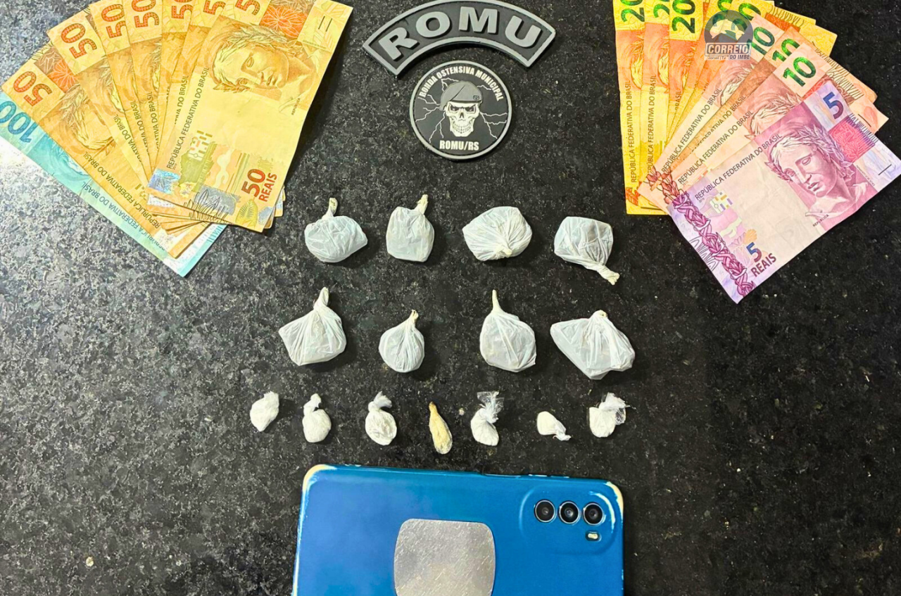 Guarda Municipal intercepta tele-entrega de drogas em Mariluz; homem é preso.