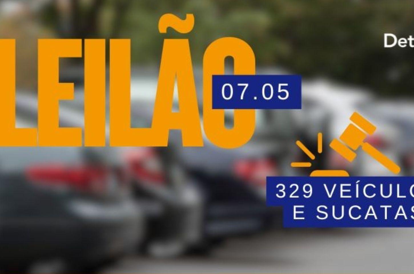 Leilão virtual do DetranRS oferta 329 veículos e sucatas