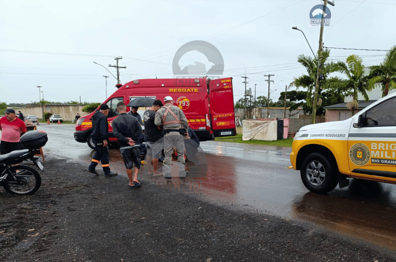 Motociclista Fica Ferido em acidente na ERS-786 em Tramandaí
