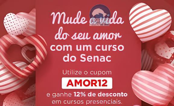 Senac-RS lança campanha de Dia dos Namorados com 12% de desconto em cursos