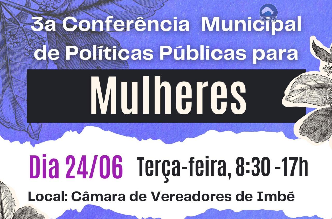 3ª Conferência Municipal de Políticas Públicas para Mulheres será no dia 24 de junho na Câmara de Vereadores de Imbé