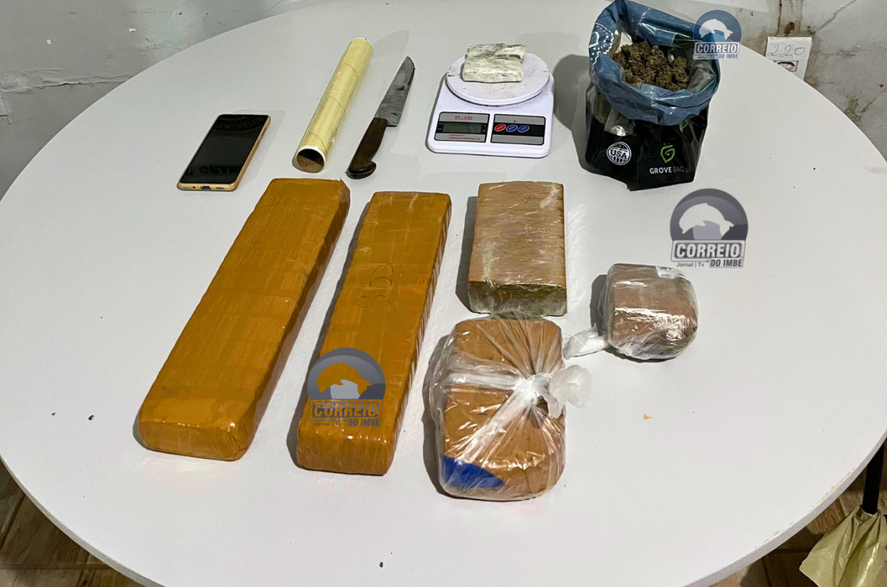 BM prende homem com quase três quilos de maconha em Torres