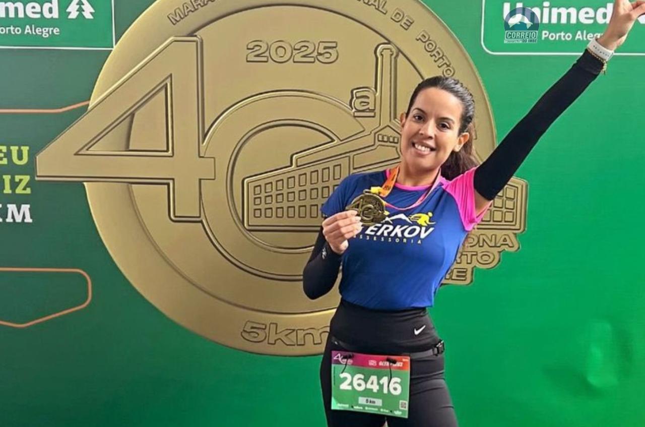 Corredora imbeense conquista 15º lugar na Maratona Internacional de Porto Alegre