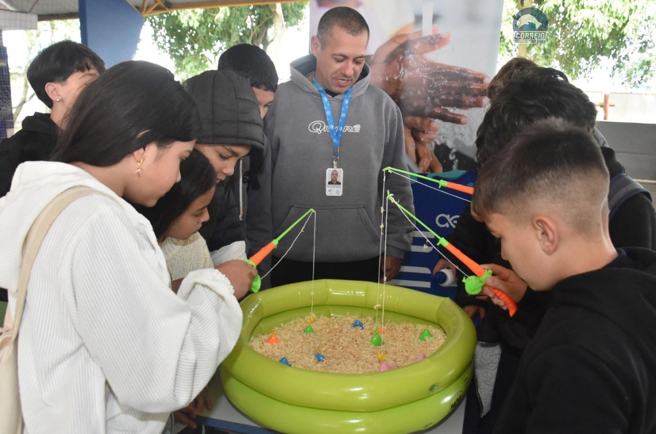 Corsan implementa o programa socioambiental Saúde Nota 10 nas escolas municipais de Imbé
