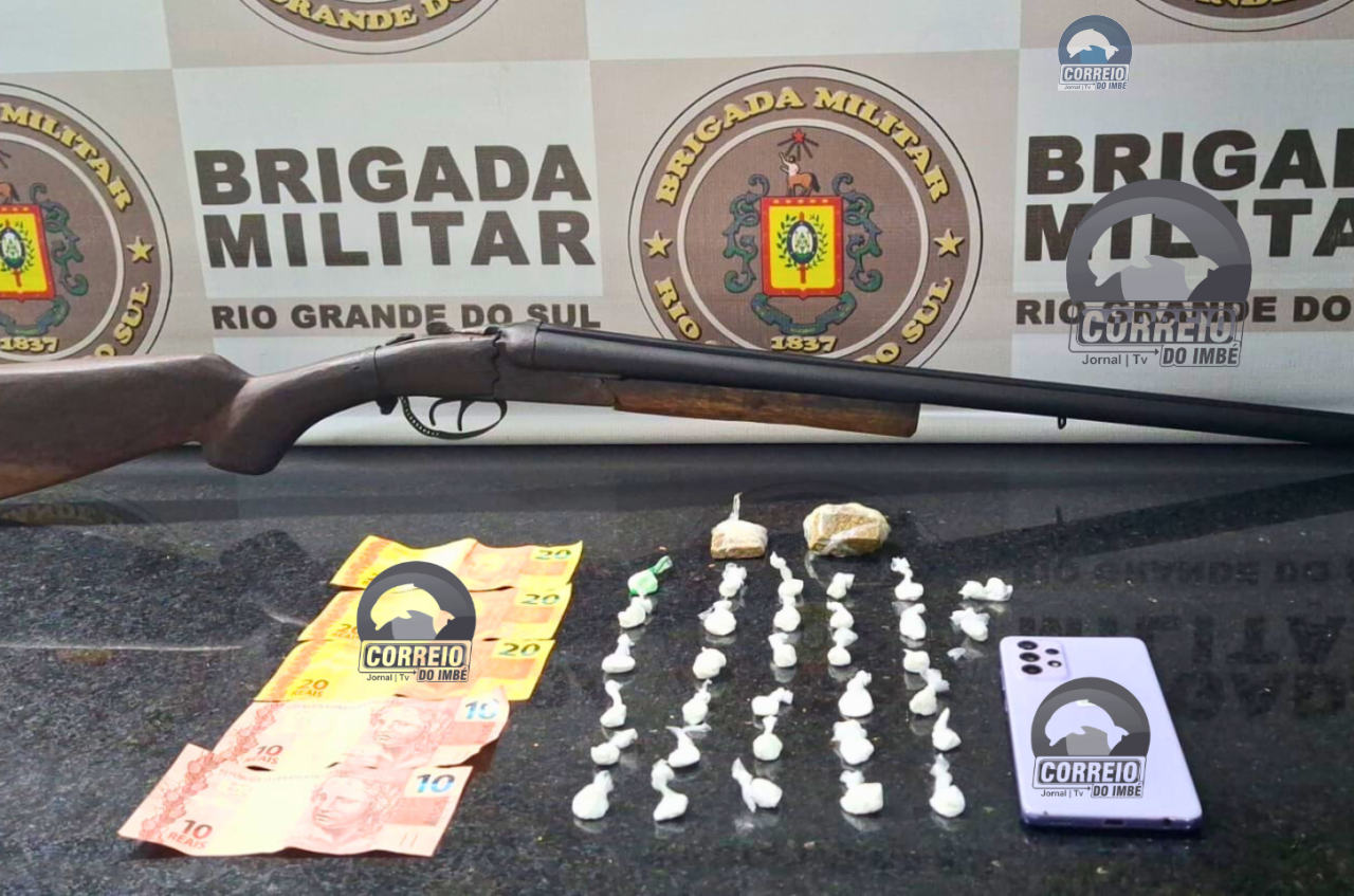 Força Tática de Tramandaí Combate Tráfico de Drogas e Apreende Arma de Fogo