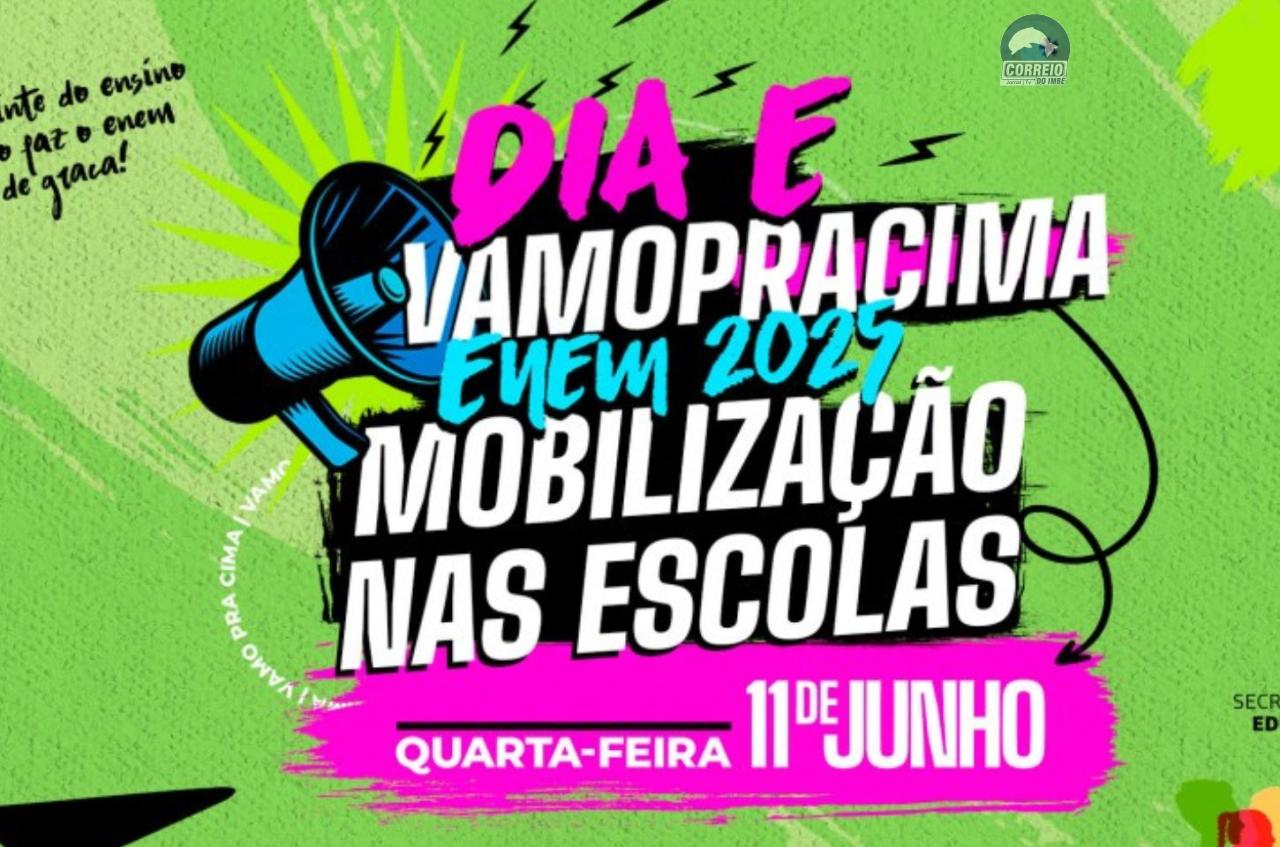 Governo realiza Dia E de mobilização da Rede Estadual para inscrições no Enem 2025