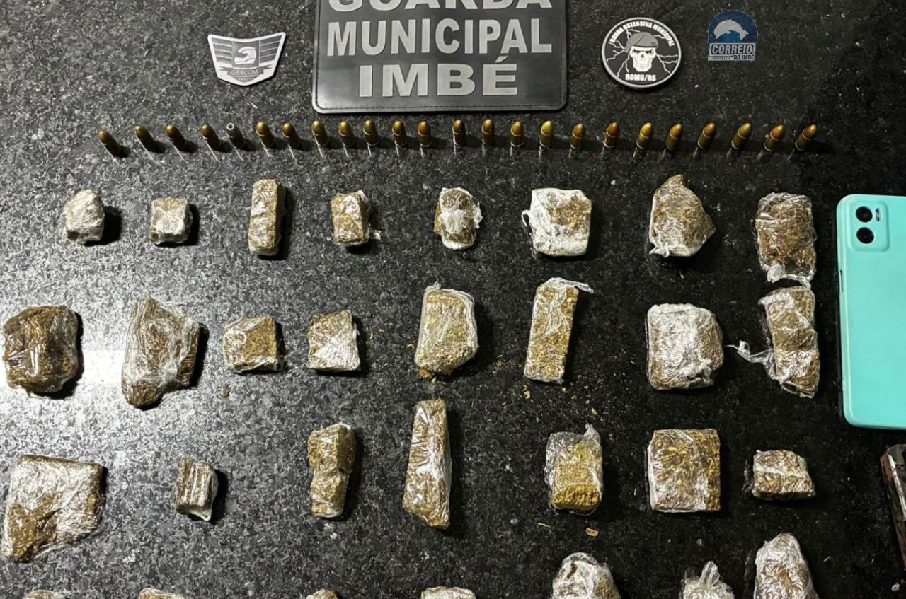 GUARDA MUNICIPAL DE IMBÉ APREENDE MENOR POR TRÁFICO DE DROGAS E PORTE ILEGAL DE ARMA DE USO RESTRITO