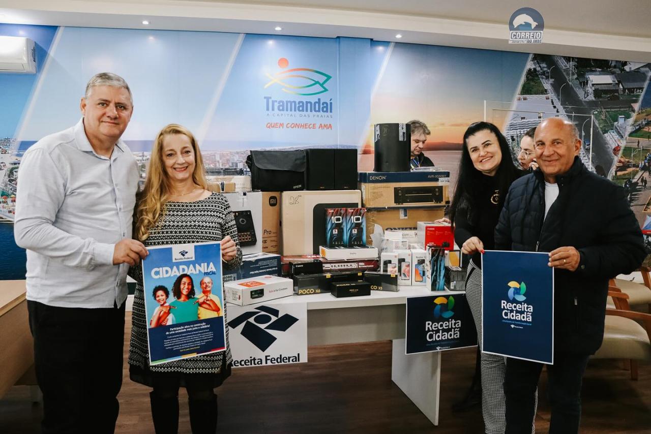 Tramandaí recebe mais de R$ 100 mil em equipamentos da Receita Federal.