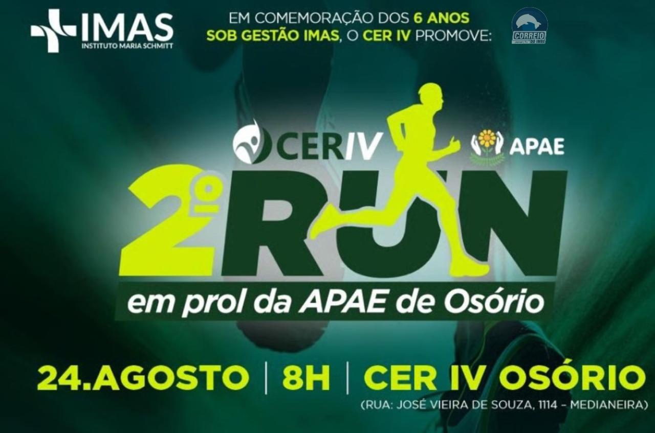 2º CER RUN em prol da Apae de Osório ocorrerá em agosto