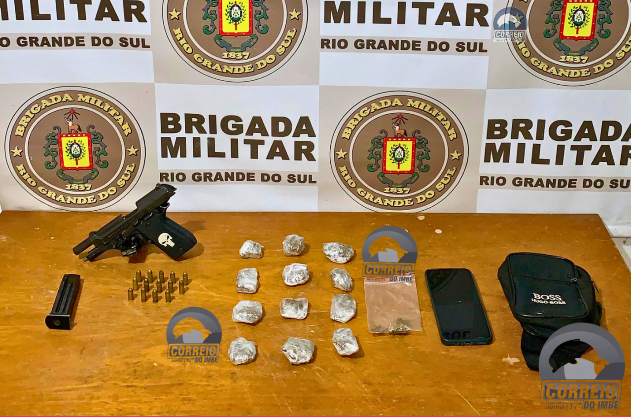 Adolescente é Apreendido com Arma e Drogas em Cidreira