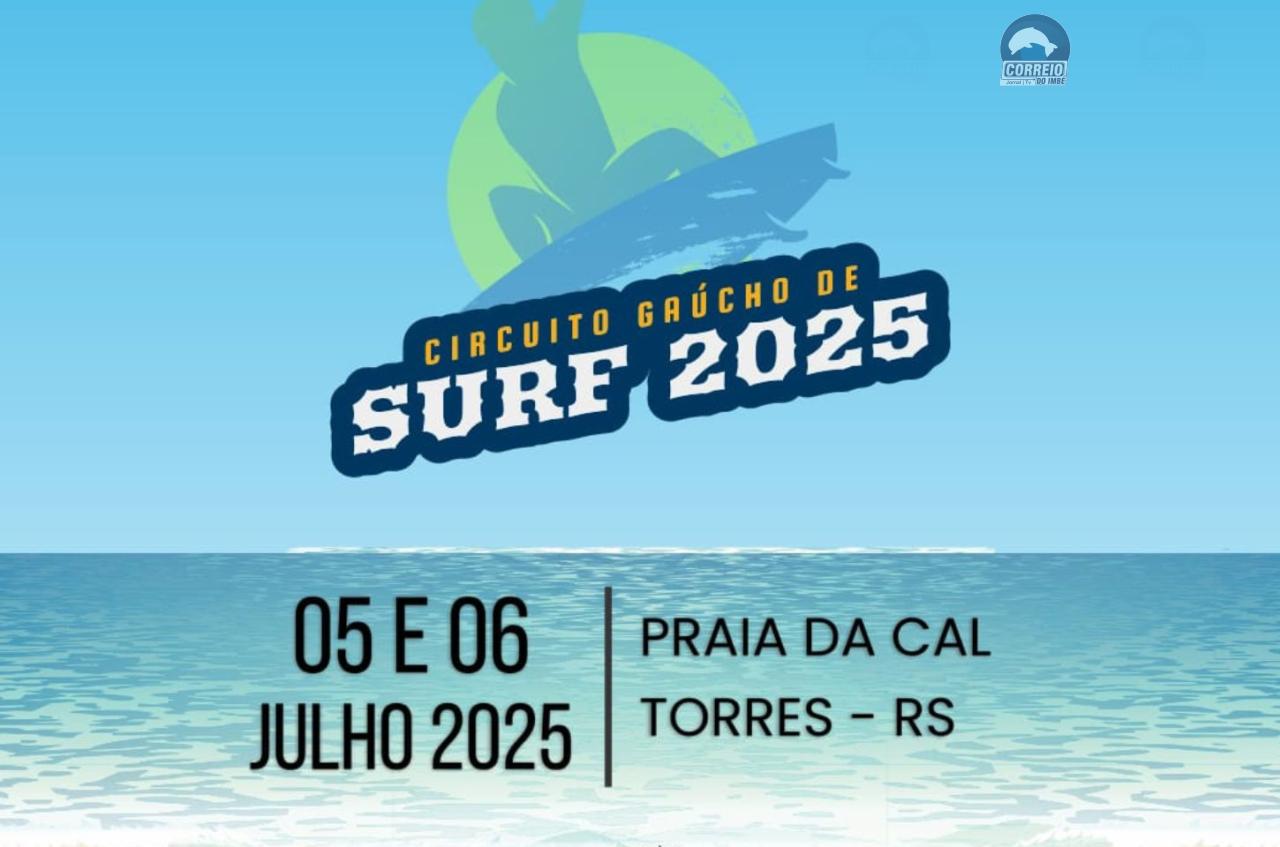 Circuito Gaúcho de Surf 2025 começa em Torres com oficinas, competições e ações sociais