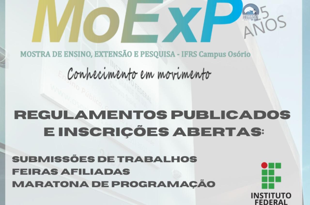 Escolas já podem inscrever seus trabalhos científicos na mostra do IFRS - Campus Osório