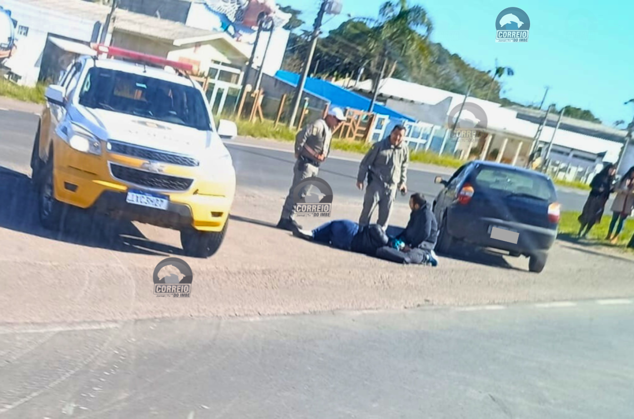 Motociclista fica ferida após colisão na ERS-030 em Tramandaí
