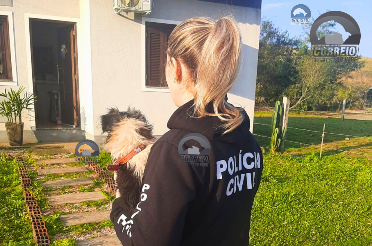 POLÍCIA CIVIL RECUPERA CACHORRO FURTADO EM SANTO ANTÔNIO DA PATRULHA