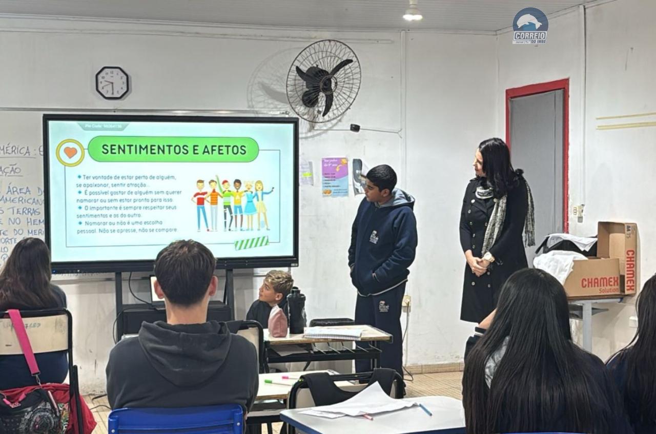 PROFISSIONAIS DA USF MARILUZ PROMOVEM ATIVIDADE DO PROGRAMA SAÚDE NA ESCOLA NA EMEF RUI BARBOSA DE IMBÉ