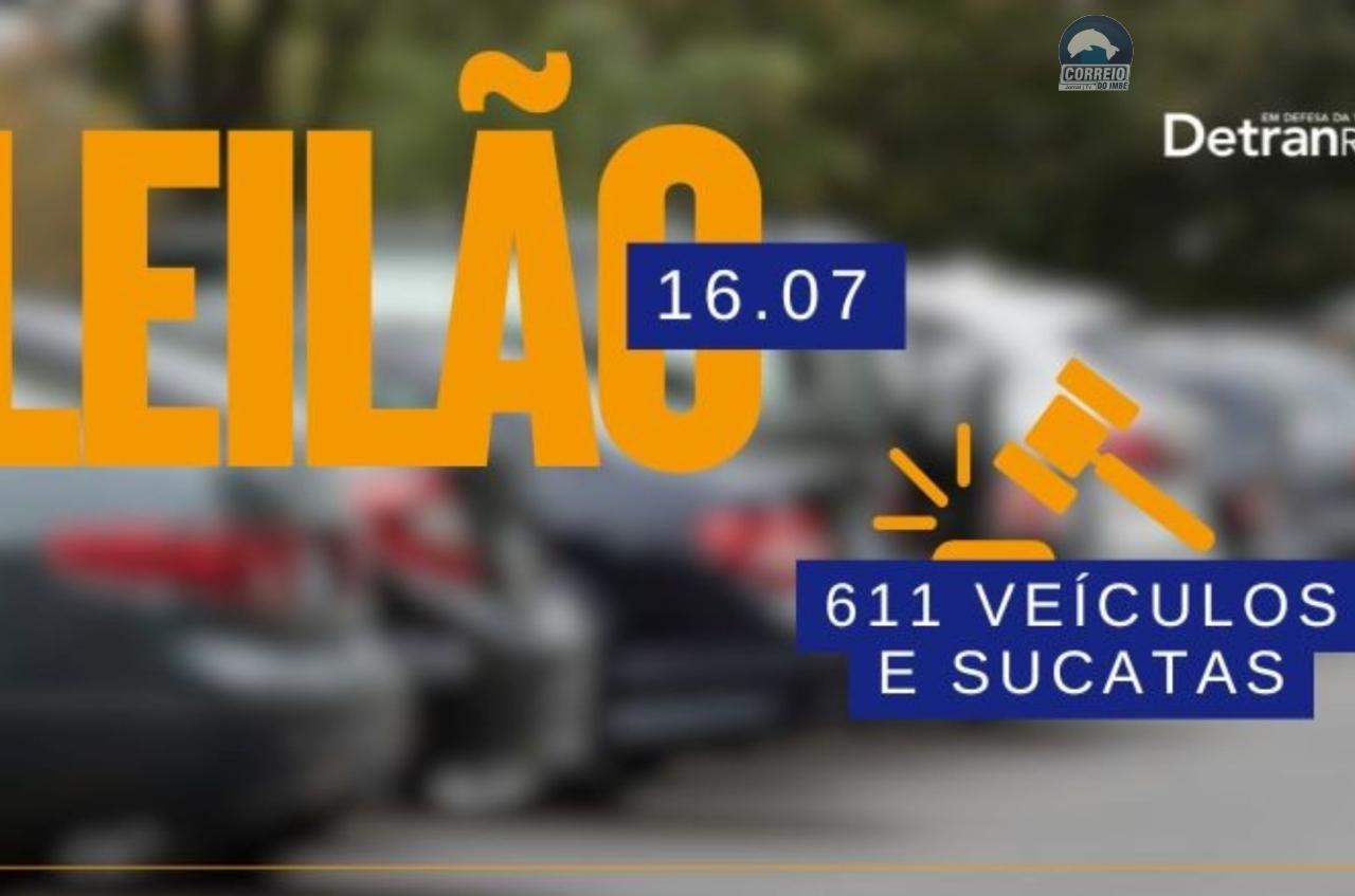 Próximo leilão do DetranRS oferta 611 veículos e sucatas