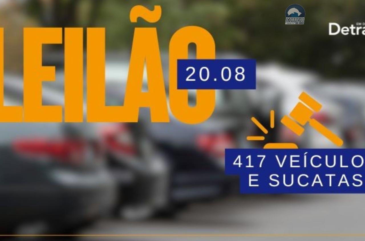 417 veículos e sucatas vão a leilão na próxima quarta-feira (20)