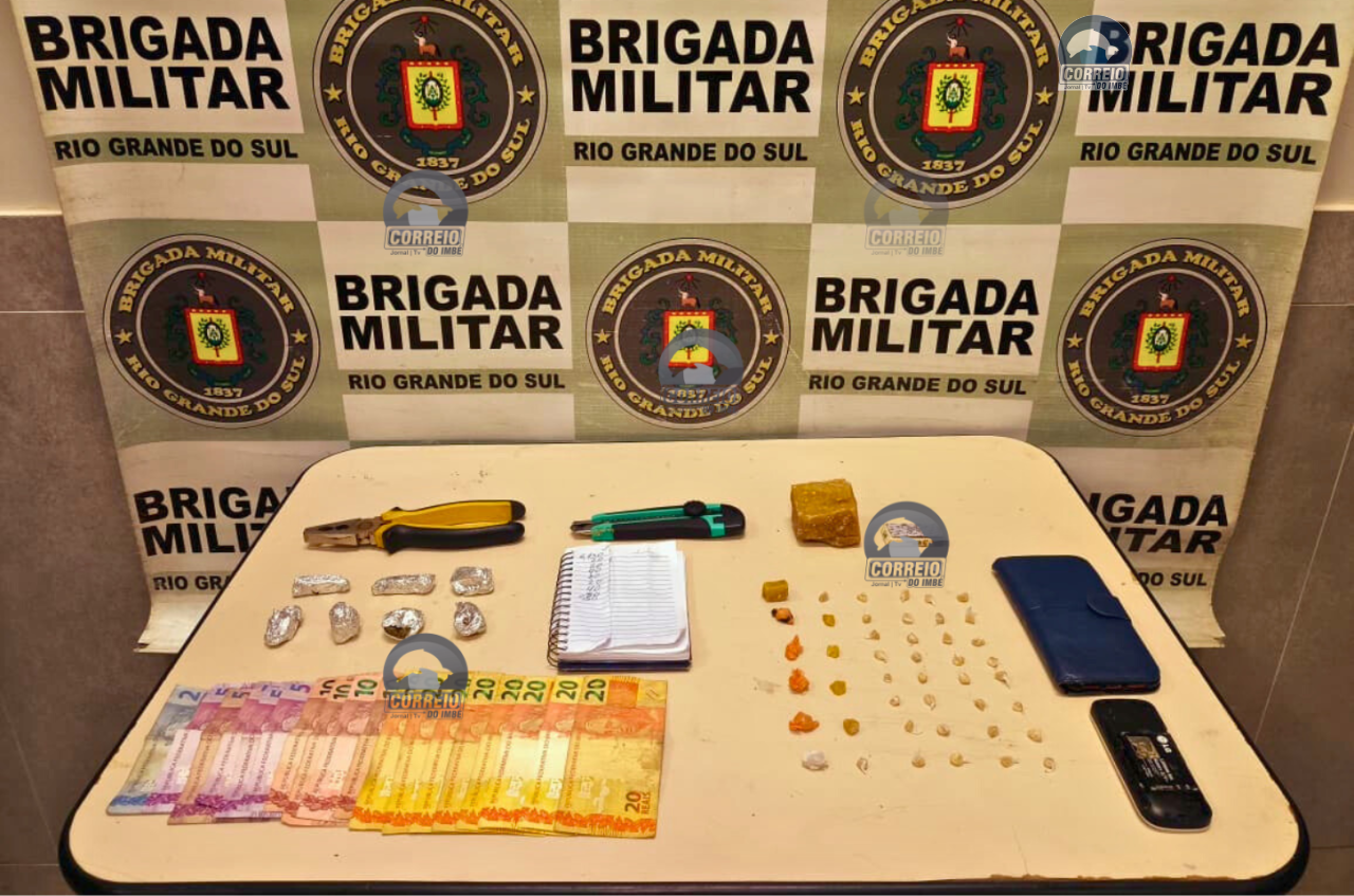 🚔 Brigada Militar prende dois homens por tráfico de drogas em Capão da Canoa