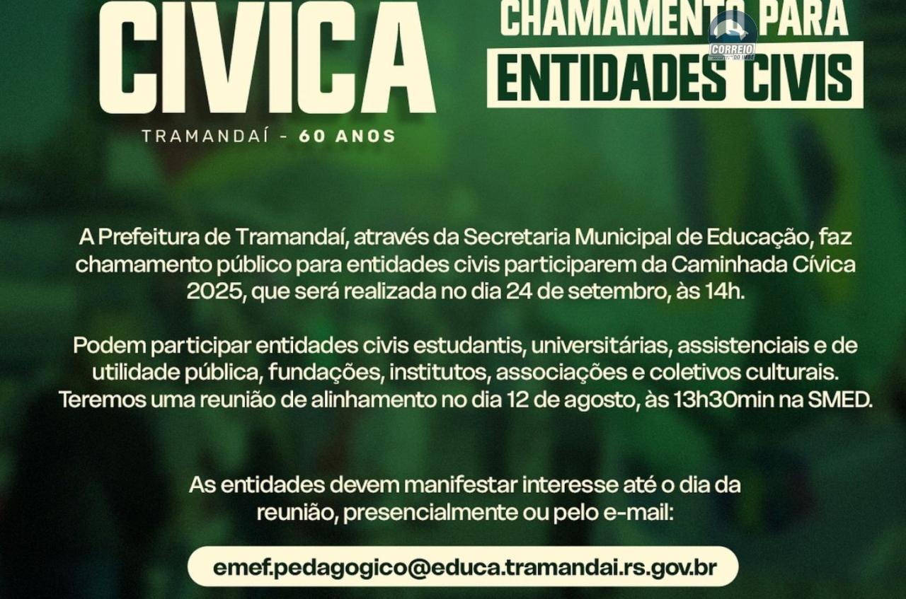 Chamamento para a Caminhada Cívica 2025 em Tramandaí!