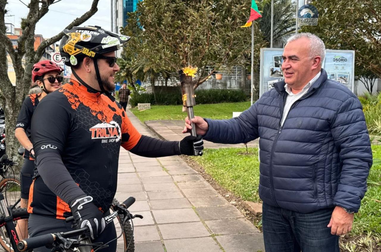 Município de Osório recebe a Centelha do Fogo Simbólico da Pátria
