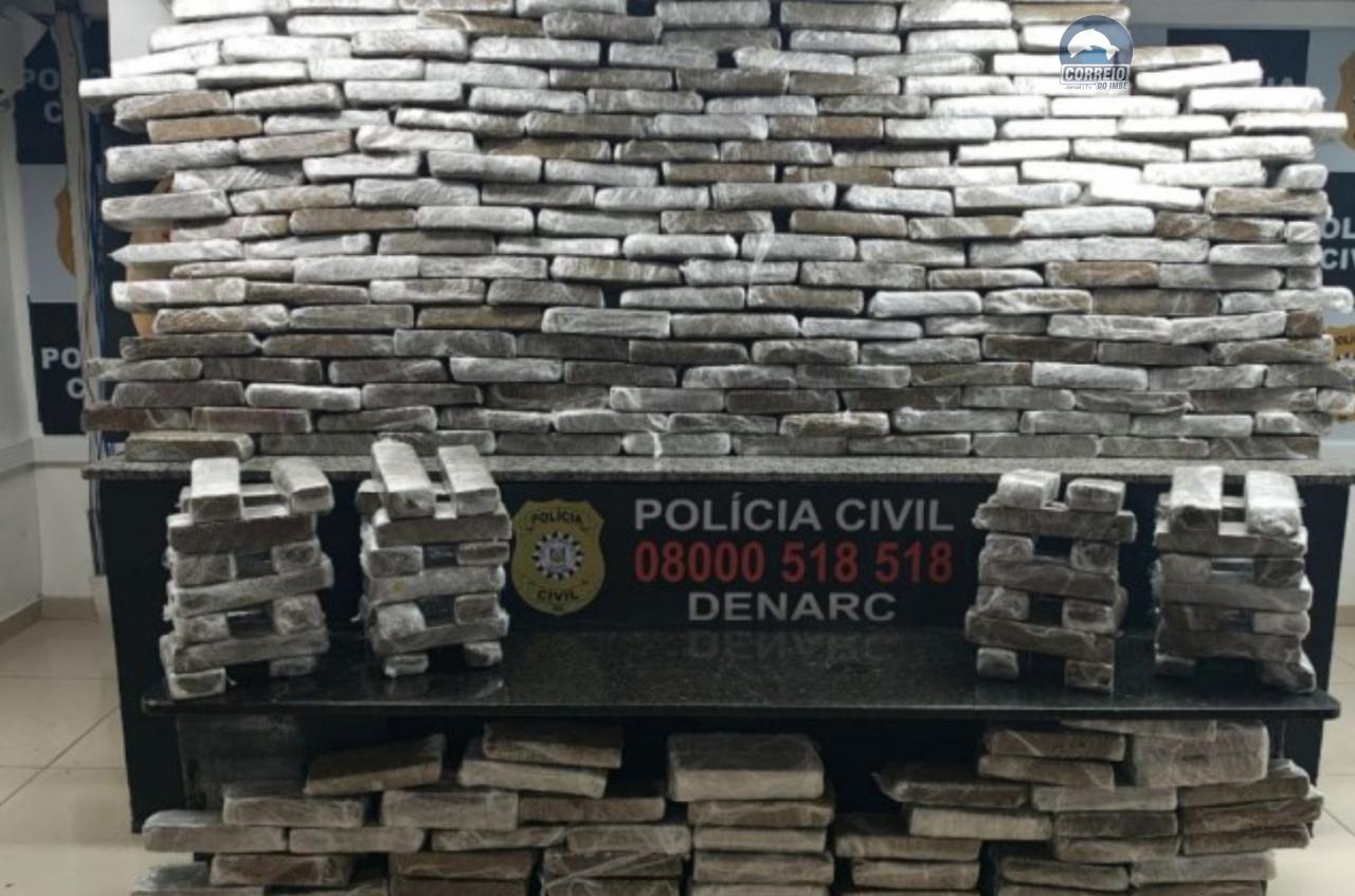 Polícia Civil prende dois homens e apreende 289 kg de maconha em Torres