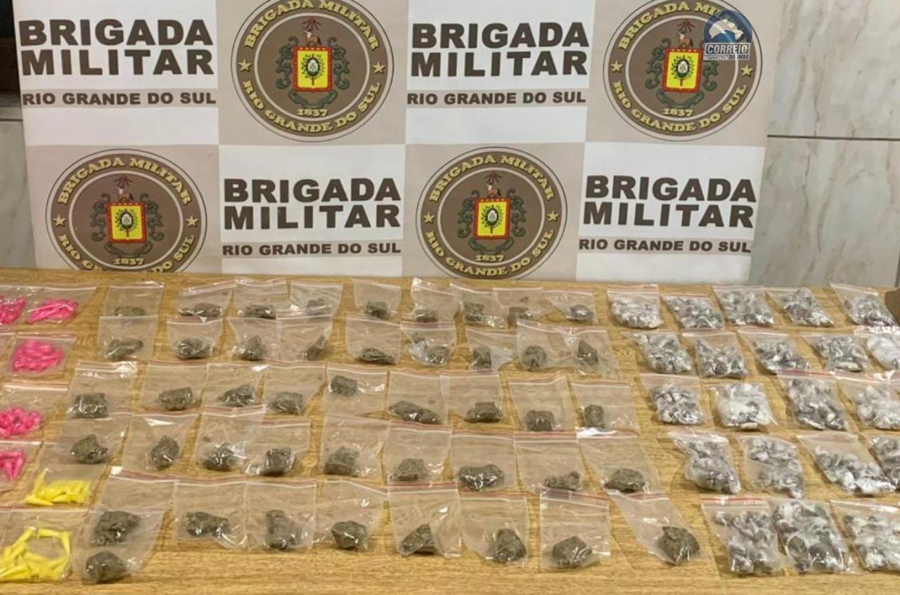 BM apreende 755 porções de drogas em Cidreira