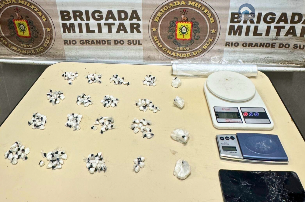 BM prende homem com 158 porções de cocaína em Capão da Canoa