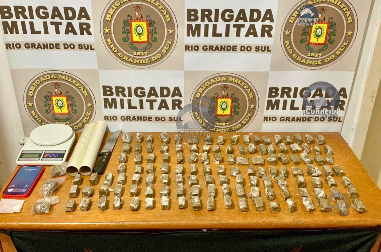 BM prende mulher com drogas em operação da Força Tática em Balneário Pinhal