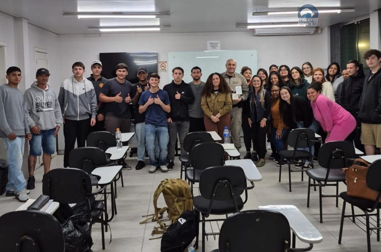 Brigada Militar promove palestra sobre segurança no trânsito em Tramandaí