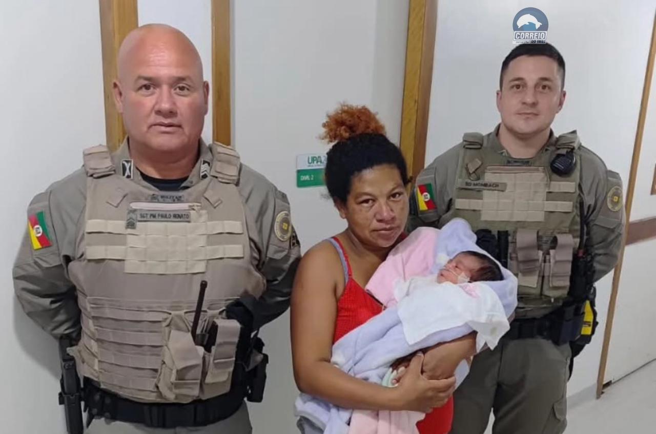 Brigada Militar salva bebê engasgado em Tramandaí