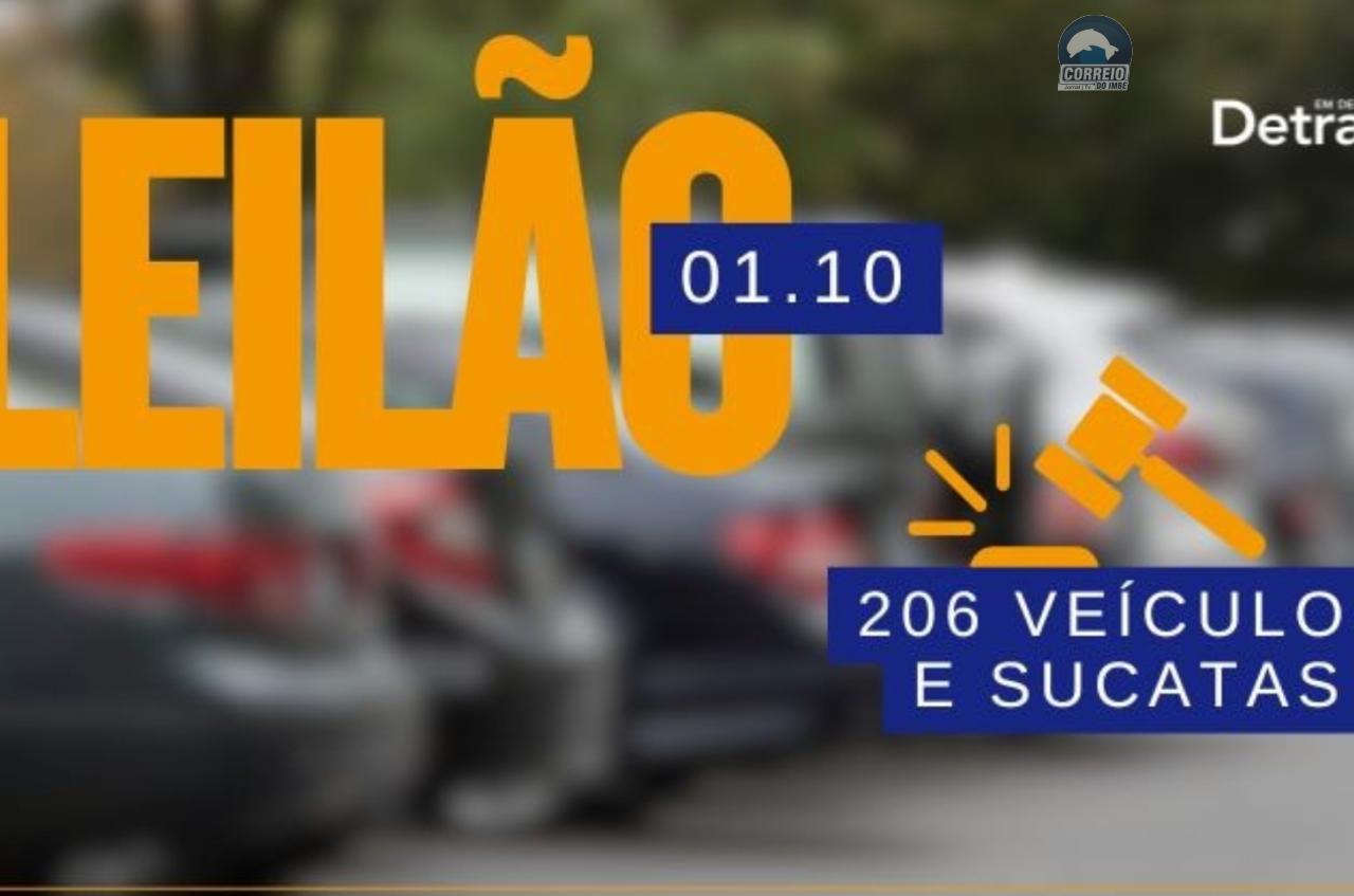 DetranRS leiloa 206 veículos e sucatas na próxima semana
