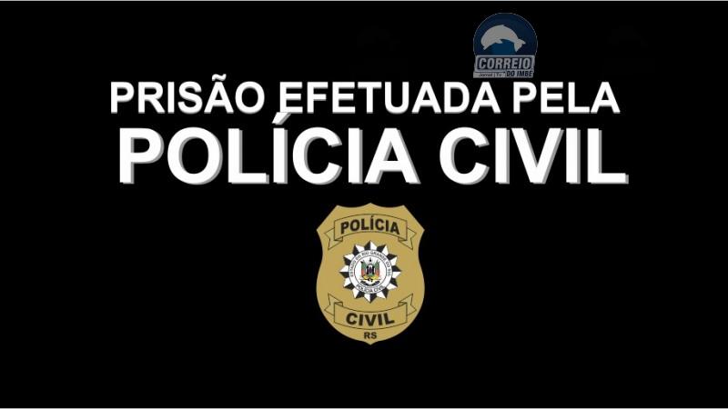Homem envolvido em crime de coação no curso do processo é preso pela Polícia Civil em Osório