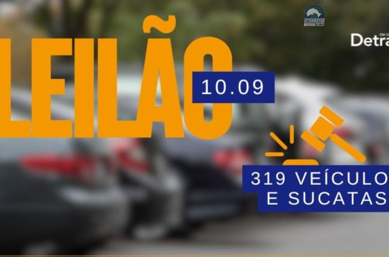 Leilão virtual do DetranRS oferta 319 itens na próxima semana
