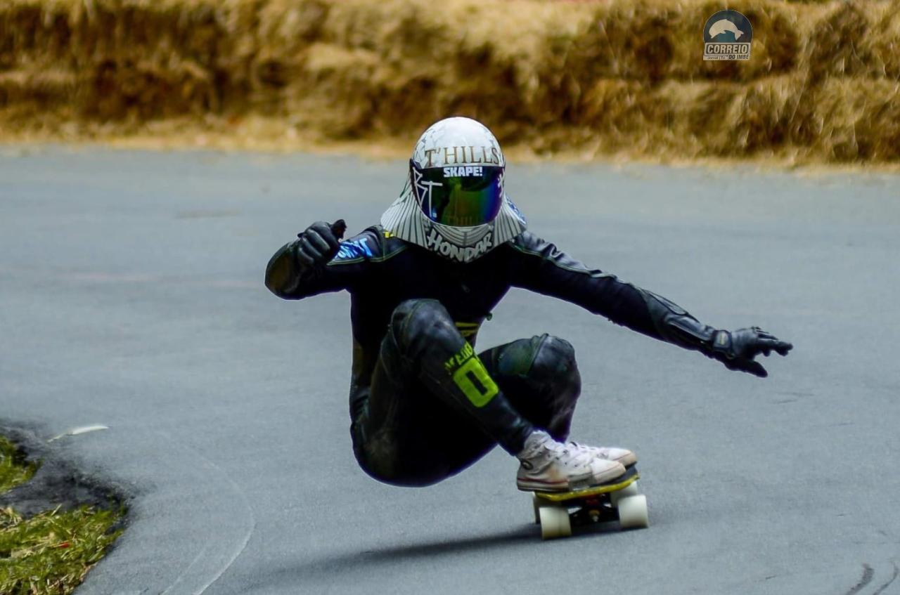 Osório vai sediar a 2ª etapa do Circuito Gaúcho de Skate Velocidade no morro da Borússia