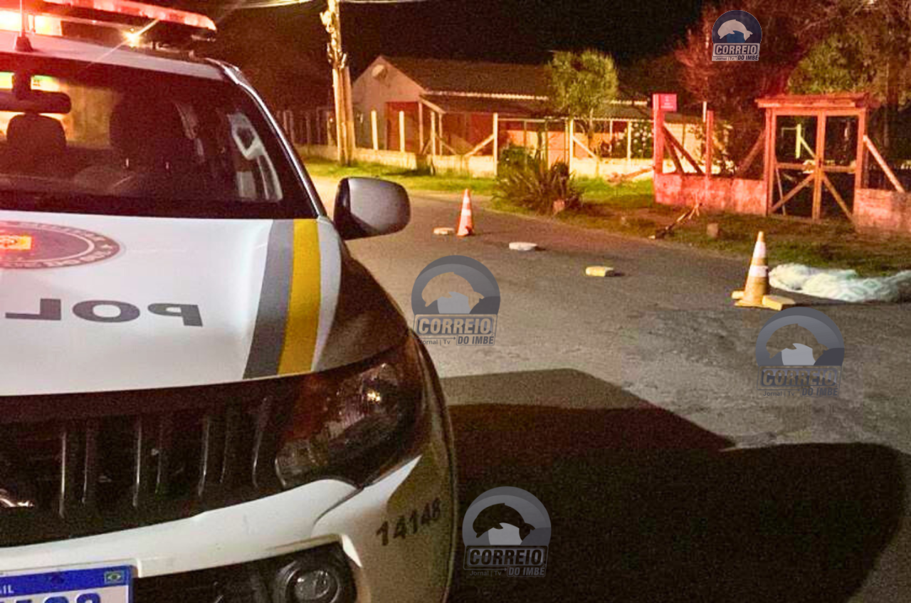 Atropelamento deixa um morto e uma mulher ferida em Balneário Quintão, em Palmares do Sul