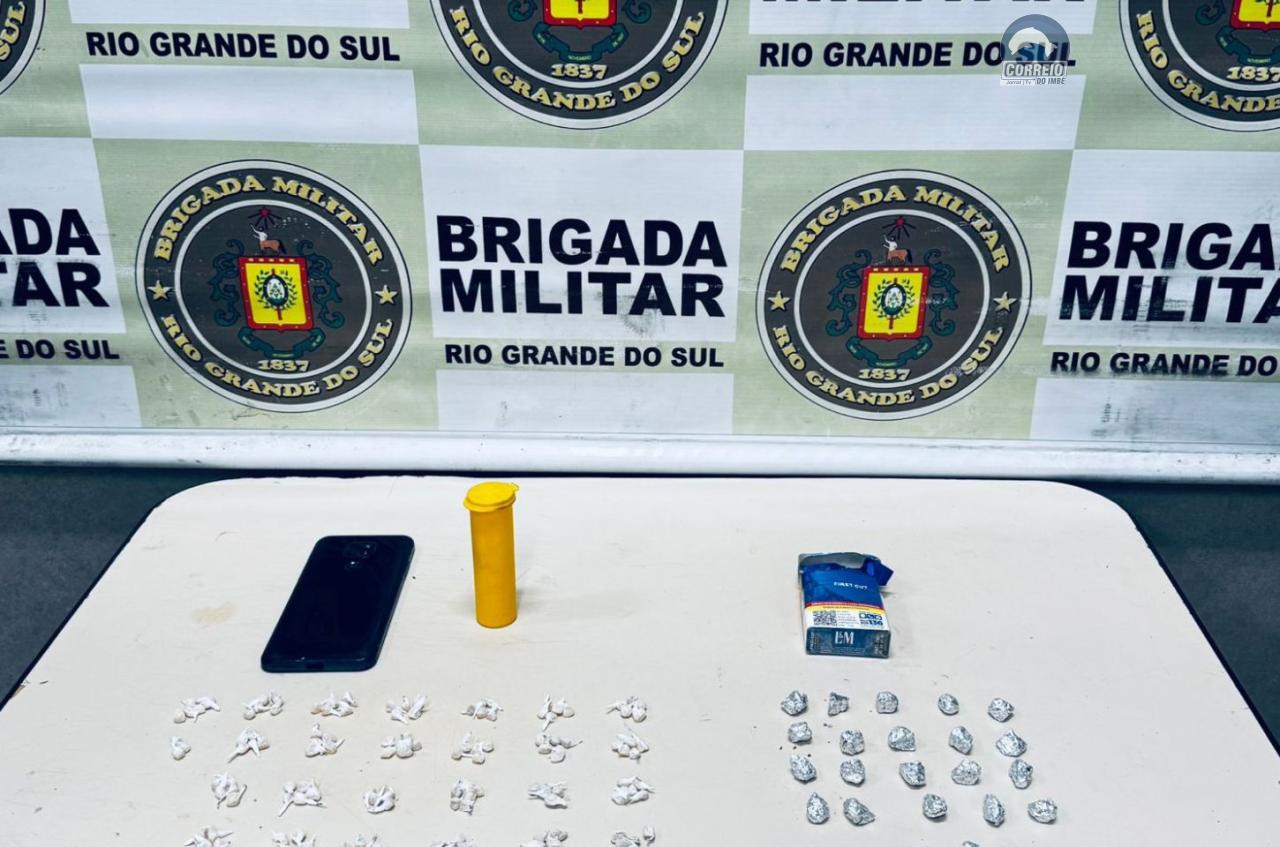 BM prende homem e apreende menor por tráfico de drogas em Xangri-Lá
