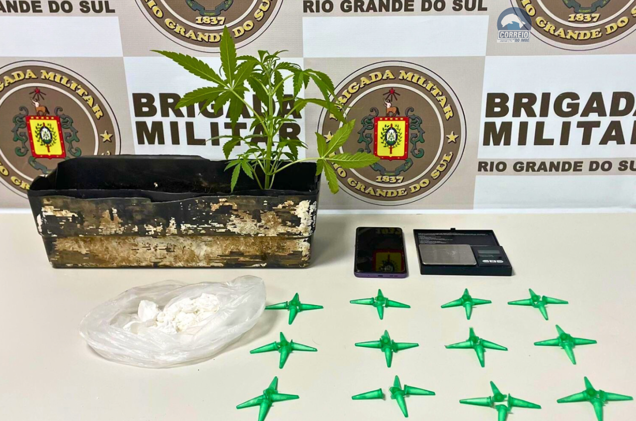 BM prende suspeito de tráfico de drogas em Caraá durante operação tática
