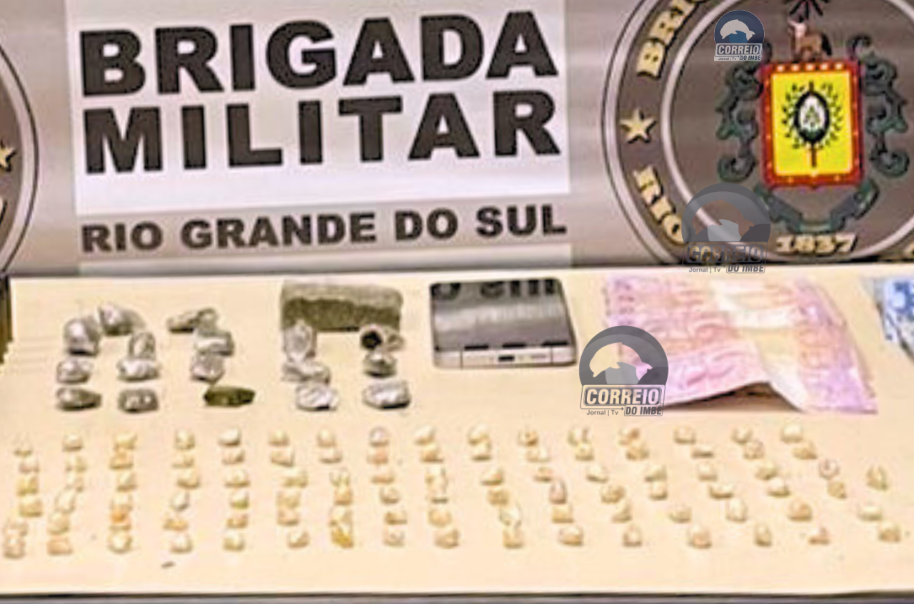 🚨BRIGADA MILITAR APREENDE MAIS DE 100 PORÇÕES DE DROGAS E MUNIÇÕES DURANTE AÇÃO DO CHOQUE
