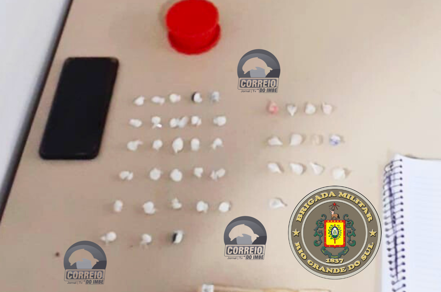 🚨 BRIGADA MILITAR PRENDE TRIO POR TRÁFICO DE DROGAS EM IMBÉ; COCAÍNA E CRACK APREENDIDOS