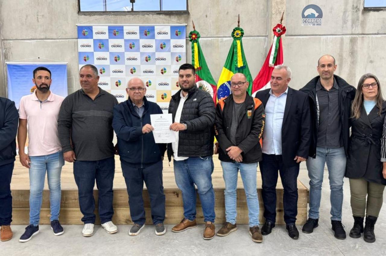 Com investimento de R$ 4,5 milhões, inicia a obra de asfaltamento da Estrada do Palmital em Osório