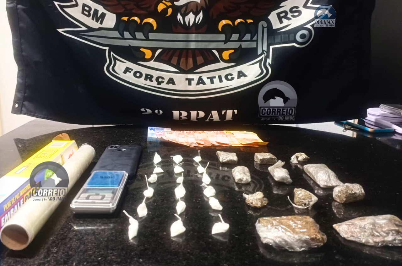 🚨 Força Tática prende homem por tráfico de drogas em Tramandaí