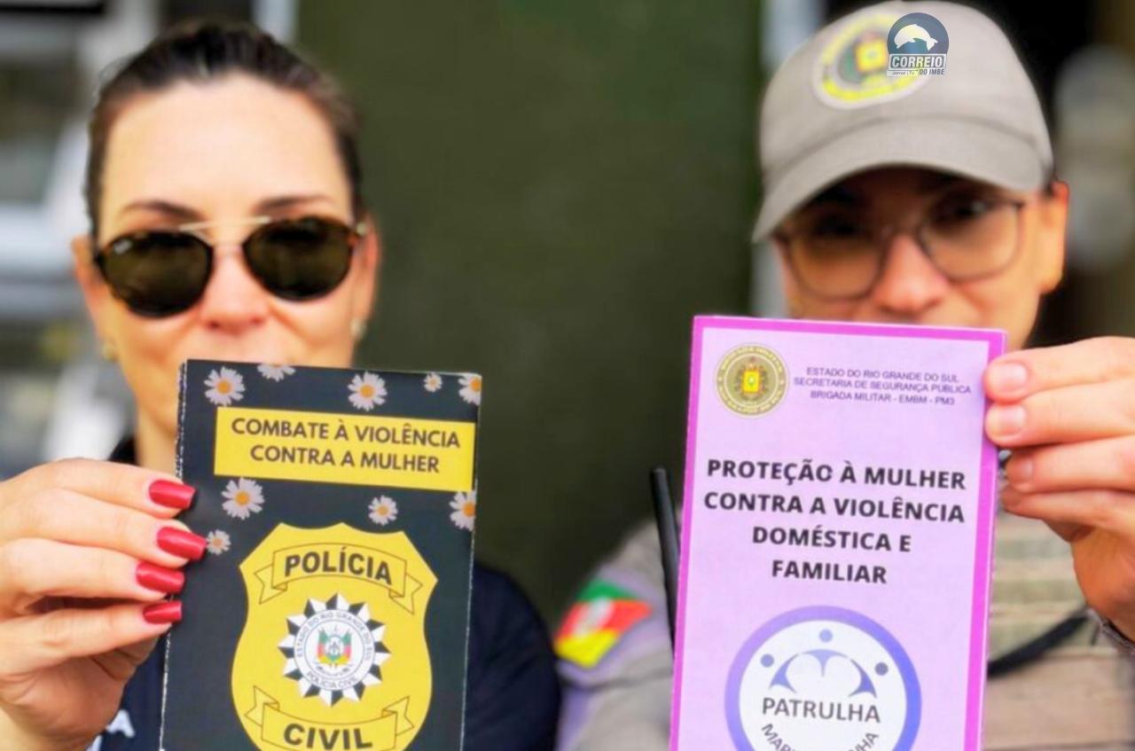 FORÇAS DE SEGURANÇA PROMOVEM AÇÃO DE CONSCIENTIZAÇÃO CONTRA A VIOLÊNCIA DOMÉSTICA EM OSÓRIO