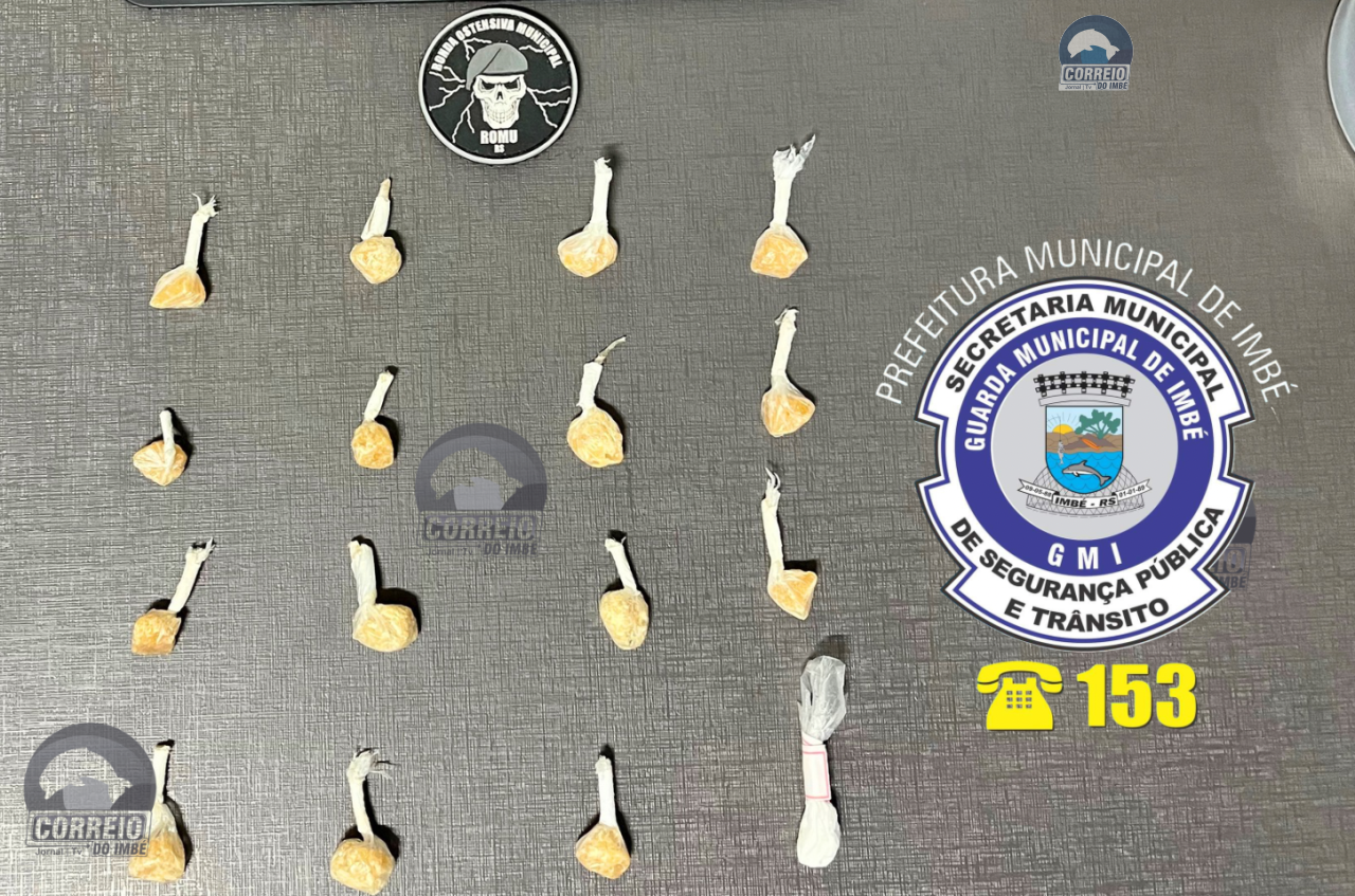 🚨 Guarda Municipal de Imbé prende homem por tráfico de drogas após perseguição